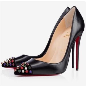 Christian Louboutin 120mm Crystal pointed toe heels RETAIL 995